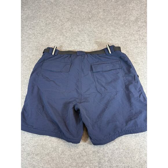 VINTAGE The North Face Shorts Mens XL Blue Relaxed Belted Outdoor Hiking Utility - Picture 5 of 7